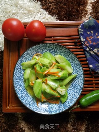 炒丝瓜的做法步骤：6