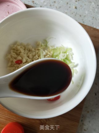 凉菜～炝黑白的做法步骤：4