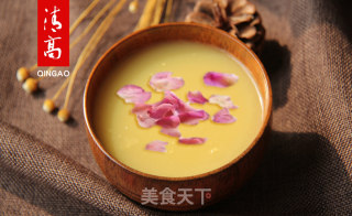 比起赏花，我更想喝美颜养胃的玫瑰冰糖黄小米粥的做法步骤：5