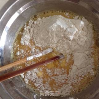 嫩南瓜鸡蛋饼的做法步骤：2