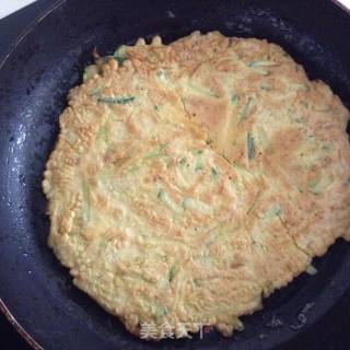 嫩南瓜鸡蛋饼的做法步骤：4