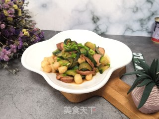 黄瓜炒扇贝的做法步骤：5