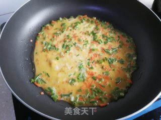香葱胡萝卜厚蛋烧的做法步骤：5