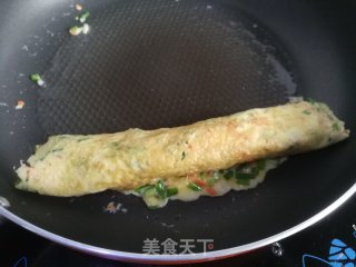 香葱胡萝卜厚蛋烧的做法步骤：6