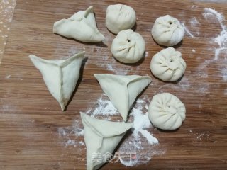 豆渣蜜豆包子的做法步骤：7