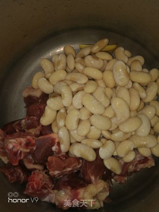 鸭肉炖白芸豆的做法步骤：3