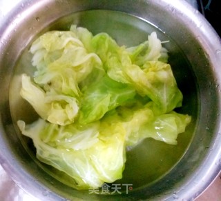 红油素鸡翅拌包菜的做法步骤：3