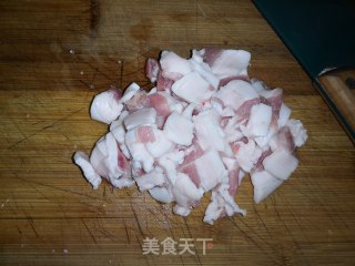 五花肉炒有机菜花的做法步骤：5