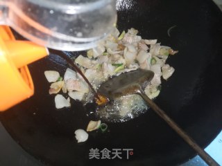 五花肉炒有机菜花的做法步骤：8