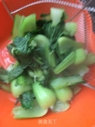 辣炒肉拌油菜的做法步骤：8