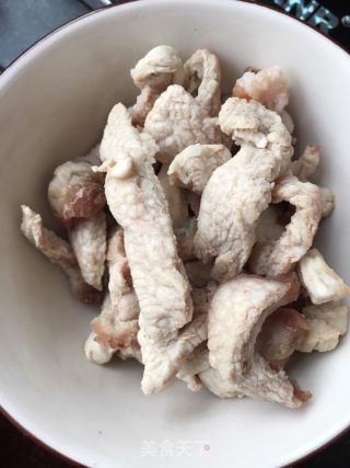 辣炒肉拌油菜的做法步骤：12