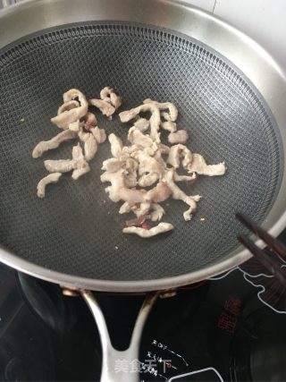 辣炒肉拌油菜的做法步骤：13