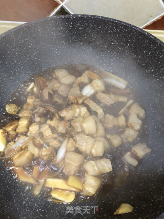 土鸡蛋烧五花肉的做法步骤：7