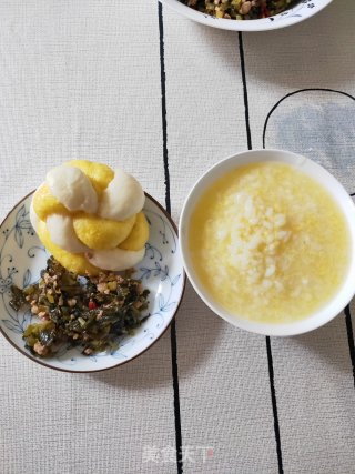 万能土鸡蛋(7)蛋粥的做法步骤：7