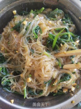 粉丝拌菠菜的做法步骤：7