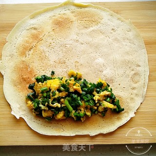 韭菜盒子（煎饼款）的做法步骤：10