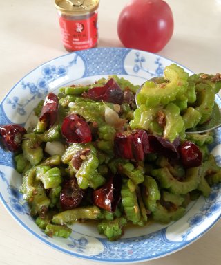 豆豉苦瓜的做法步骤：9