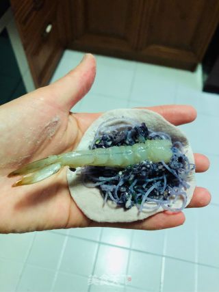 蛋抱鲜虾甘蓝饺的做法步骤：14
