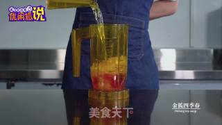 高颜值创意饮品粉荔香橙华尔枝的做法步骤：7