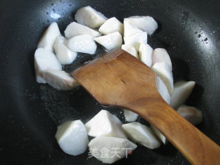 油豆腐烧铁棍山药的做法步骤：4