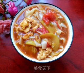 茄瓜番茄鸡蛋面的做法步骤：16