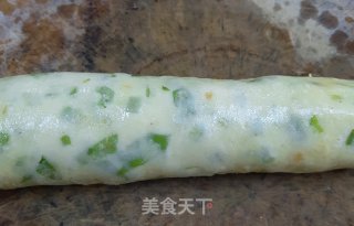 鸡蛋香芹肉松饼的做法步骤：6
