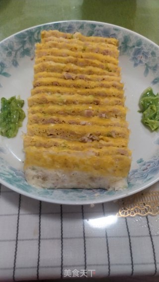 鸡蛋肉饼的做法步骤：5