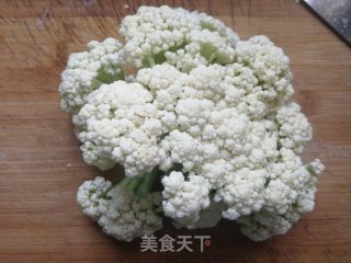 有机花菜炒粉条的做法步骤：1