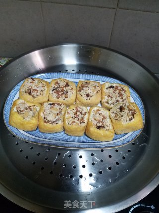 豆腐卜酿香菇肉末的做法步骤：11