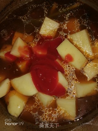 番茄酱牛肉炖土豆的做法步骤：8