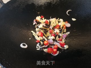 豉椒炒蜆的做法步骤：4