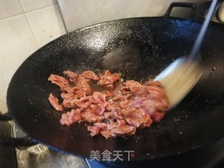 京葱爆牛肉的做法步骤：4