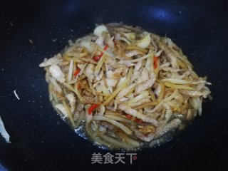 酸笋肉丝的做法步骤：8