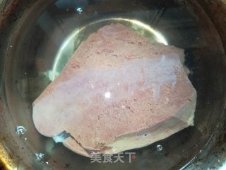 下酒菜一一牛肝的做法步骤：1