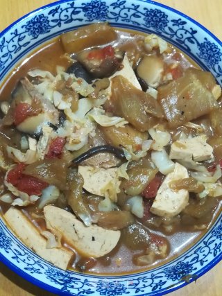 菌菇豆腐烧茄子的做法步骤：12