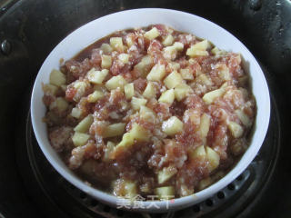 土豆蒸肉末的做法步骤：11