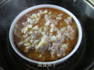 土豆蒸肉末的做法步骤：13