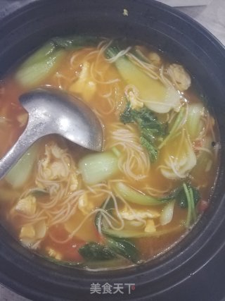 番茄鸡蛋面的做法步骤：4