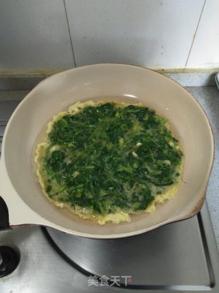 荠菜煎鸡蛋的做法步骤：10