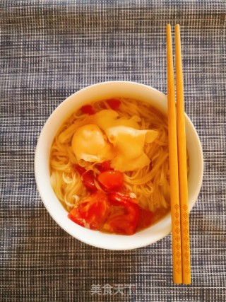 西红柿鸡蛋面的做法步骤：9