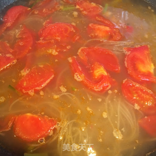 鸡蛋西红柿汤粉的做法步骤：9