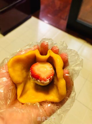 南瓜草莓大福的做法步骤：15
