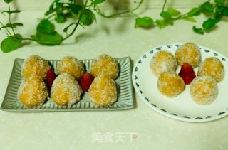 南瓜草莓大福的做法步骤：18
