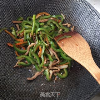 肉丝炒青椒的做法步骤：12