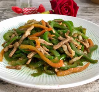 肉丝炒青椒的做法步骤：15