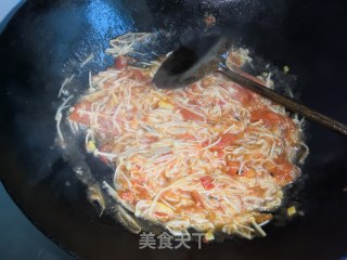 蚝油西红柿金针菇的做法步骤：14