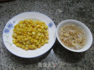 开洋炒玉米粒的做法步骤：1