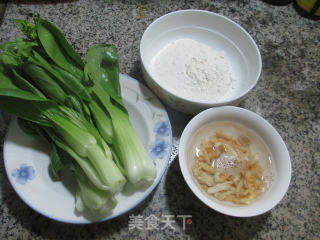 开洋菜芯面疙瘩的做法步骤：1