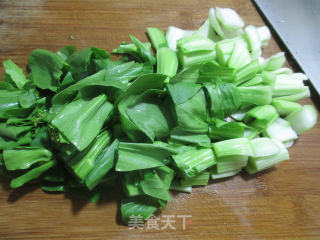 开洋菜芯面疙瘩的做法步骤：2