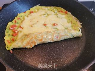 黄瓜芝士蛋饼的做法步骤：8